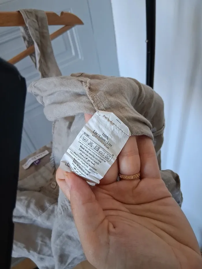 Haut en lin - Patrice Bréal - 40/L - photo numéro 5