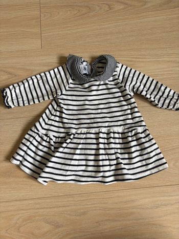 Robe marinière avec col