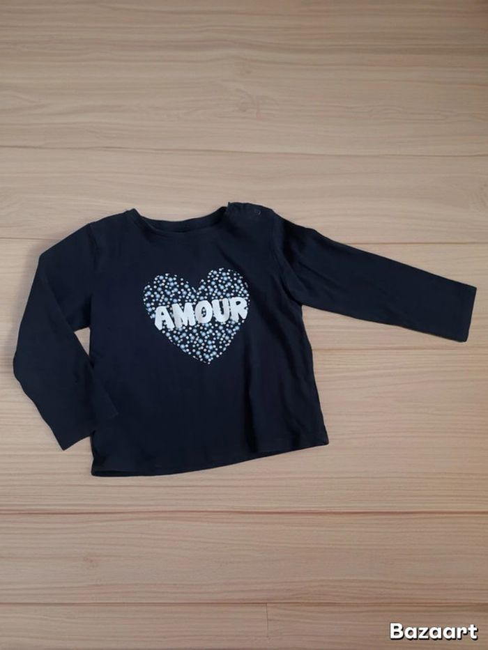 T-shirt cœur marine FPC - photo numéro 2