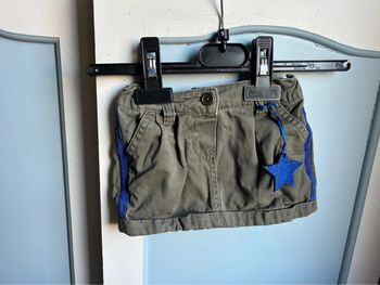 Mini jupe jean kaki, tape à l’œil, 6 mois