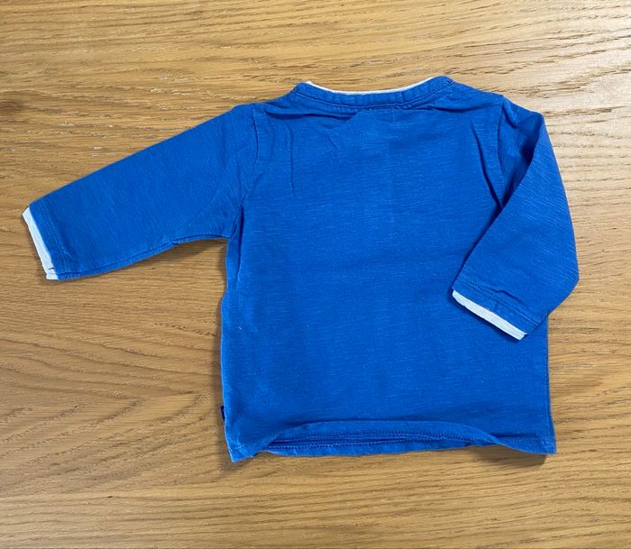 Obaïbi T-shirt bleu manches longues Taille 6 mois - photo numéro 6