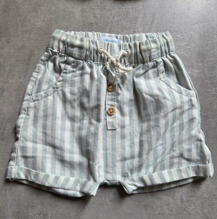 Chemise + short vertbaudet 3mois - photo numéro 3