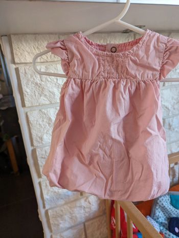 Robe été rose bébé fille 1 mois kitchoun