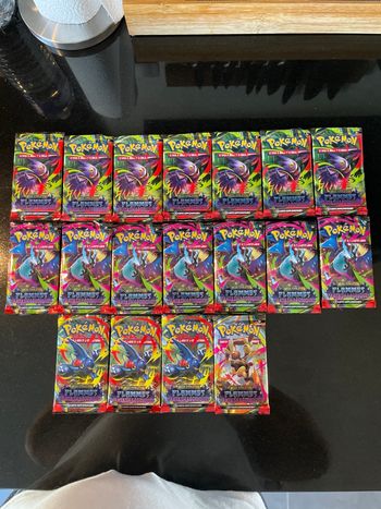 Lot de 18 boosters ME02 flammes fantasmagoriques reconditionnés 