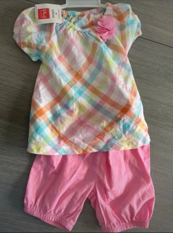 Ensemble short et t shirt bébé fille 6 mois