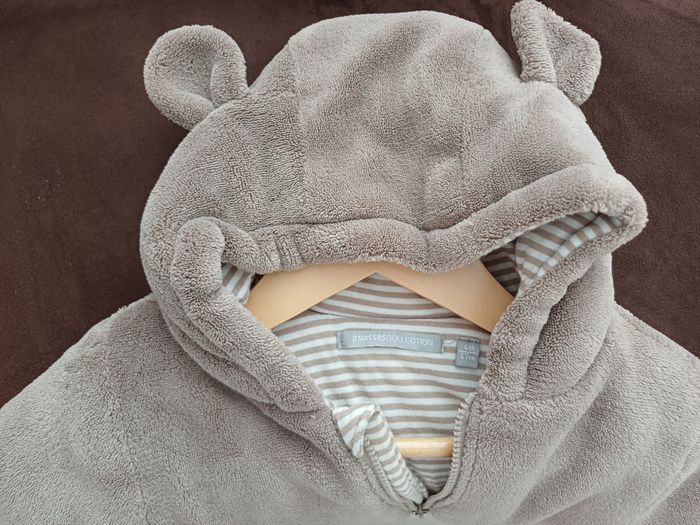 Combinaison pilote manches longues à capuche / bébé 6 mois  /  3 suisses - photo numéro 3