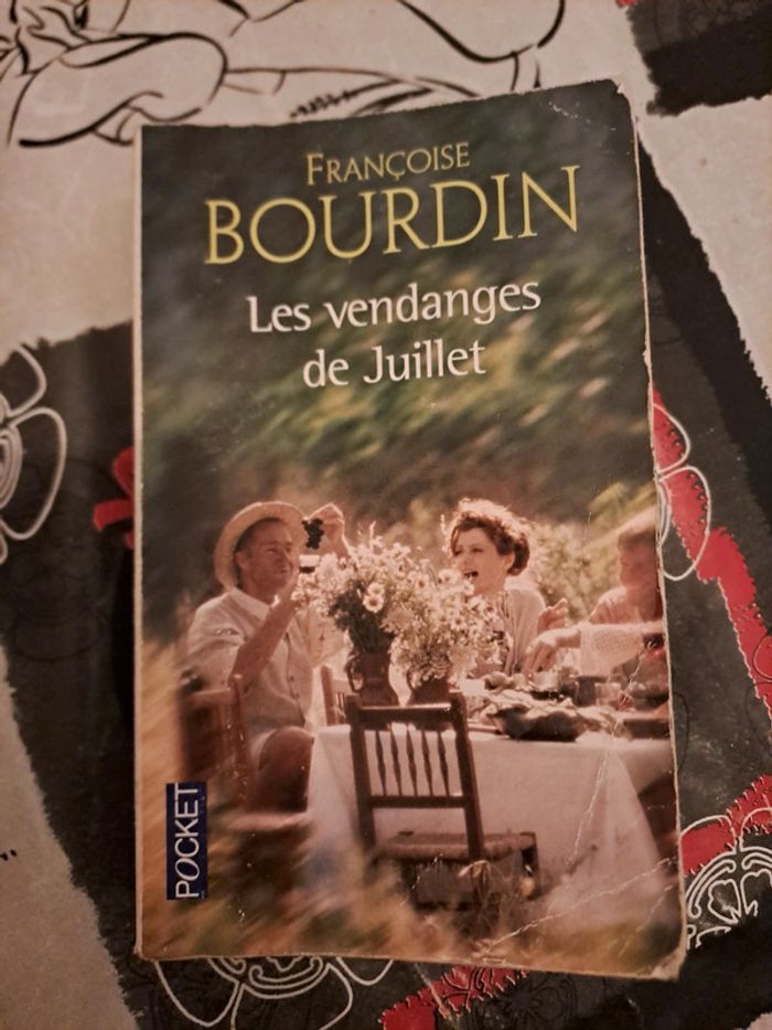 Livre Les Vendanges de Juillet, Françoise Bourdin