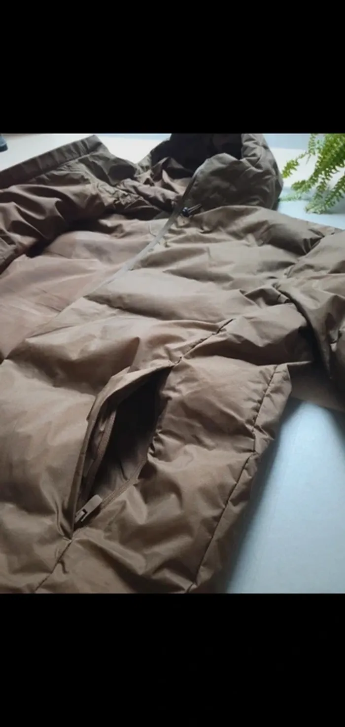 Doudoune c&a marron sans coutures taille M - photo numéro 9