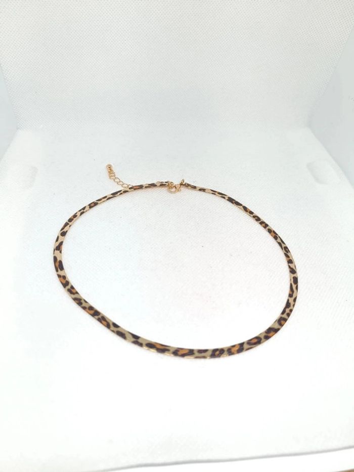 Collier chaîne serpent léopard - photo numéro 2