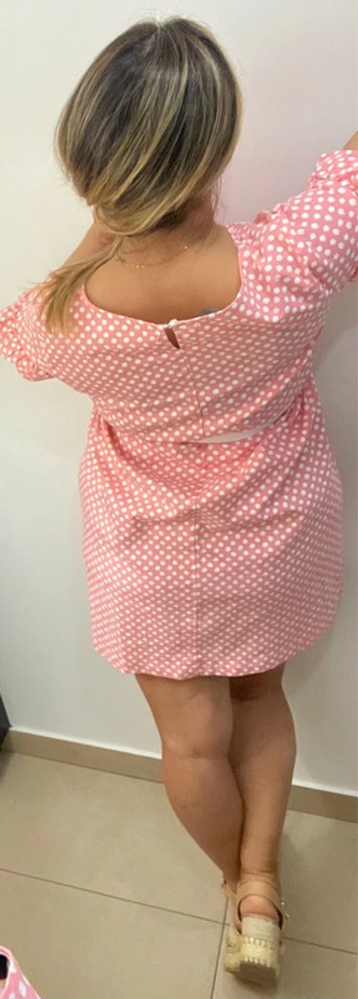 Robe droite a pois - photo numéro 12