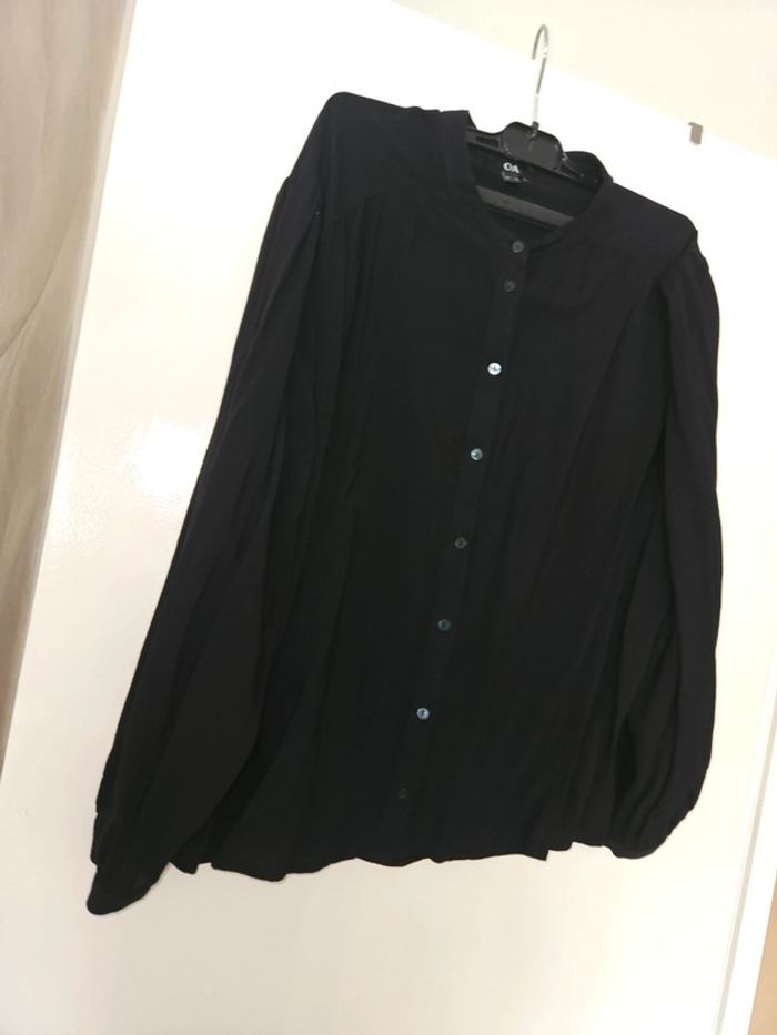 Tunique chemisier noire C&A taille 44 - photo numéro 2