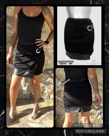 🖤 Jupe noire détails simili – Taille 34 SOLDÉ -90% 🖤