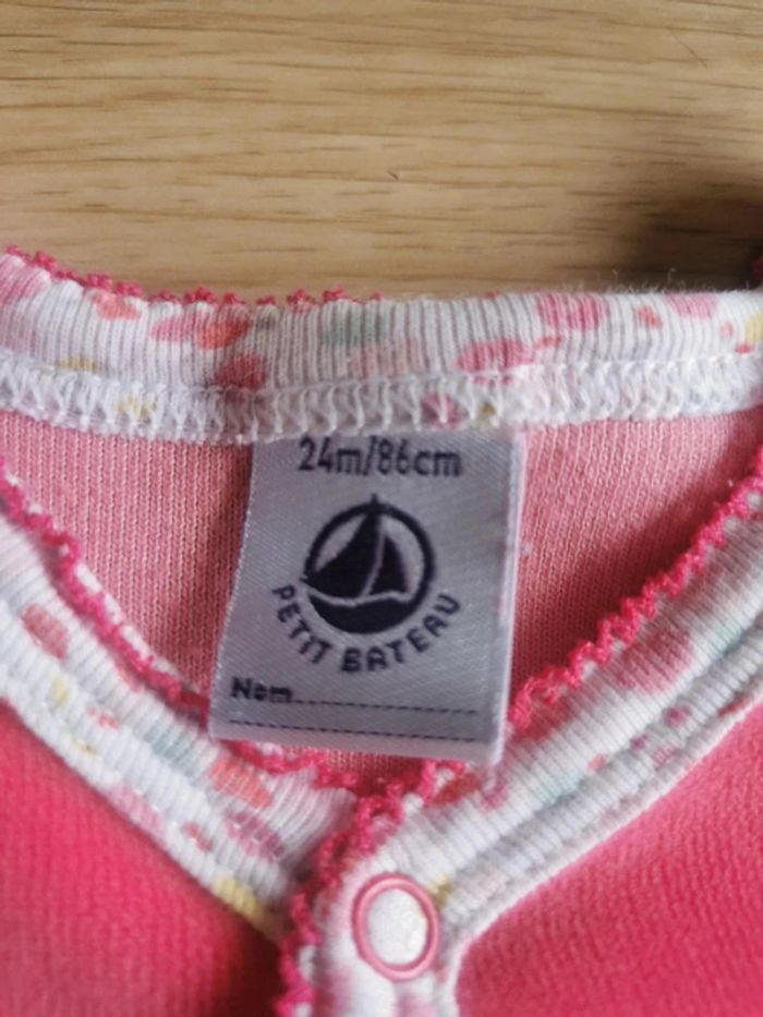 Pyjama velours 24 mois Petit Bateau - photo numéro 3