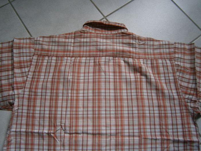Chemisette à carreaux orange Taille 2XL - photo numéro 6