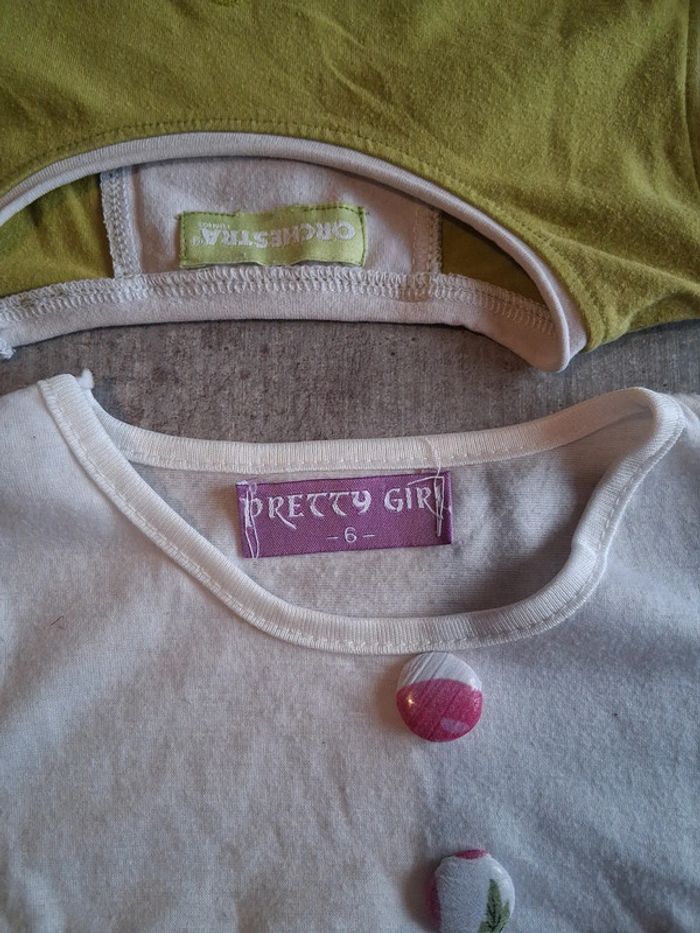 T-shirt manches courtes 6ans pretty girl - photo numéro 2