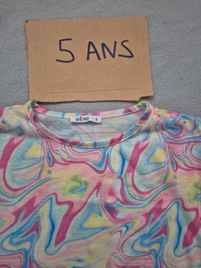 T-shirt fille gemo 5 ans - photo numéro 4