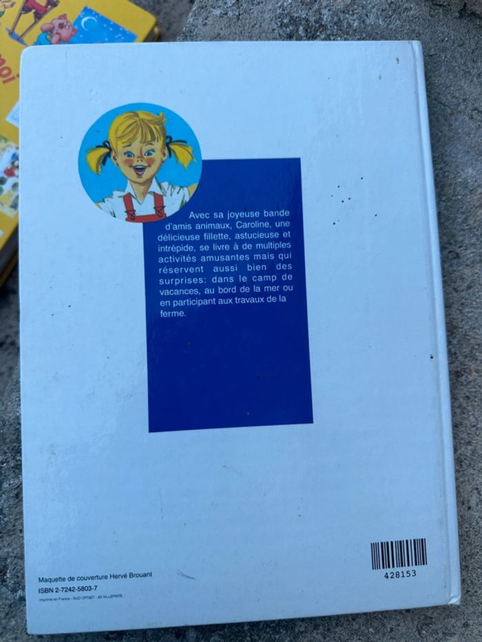 Hachette jeunesse grand livre Caroline album bd vacances + ferme + mer Pierre Probst - photo numéro 2