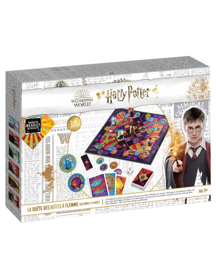 Cartamundi jeu la quête des boites à flemme des frères weasley Harry potter