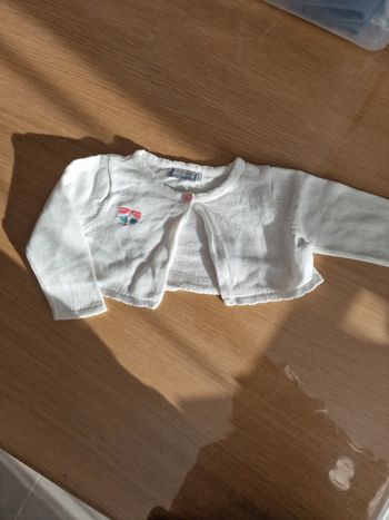 Gilet court blanc bolero idéal robe