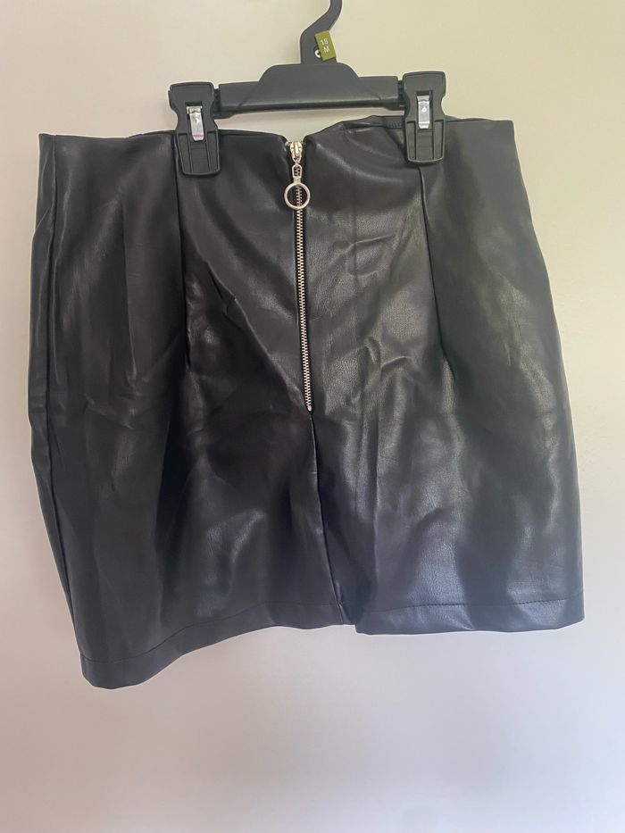 Jupe effet cuir