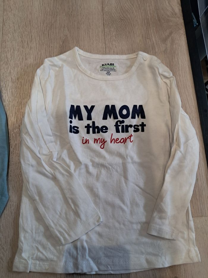 Lot de t-shirts manches longues 24mois 2ans neufs - photo numéro 7
