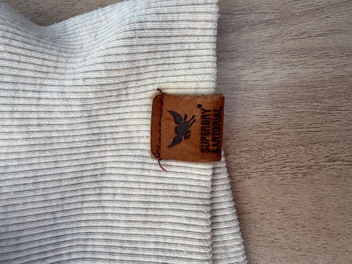 Sweat Superdry Sartorial à capuche – Couleur beige – Taille XS - photo numéro 5