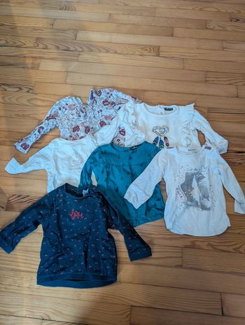 Lot tee shirt manche longues