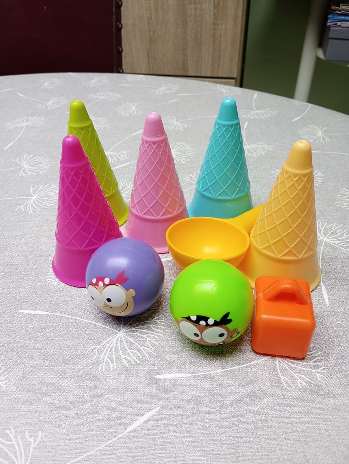 Lot jouets bain sable