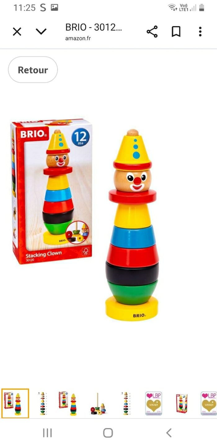 Clown à empiler enfant 12 mois - photo numéro 10