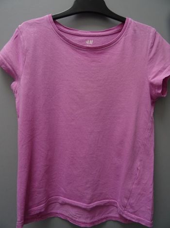 T-shirt rose à manches courtes