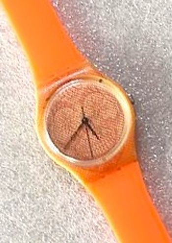 Montre SWATCH Collecteur Vintage "Time Never Dies Orange"