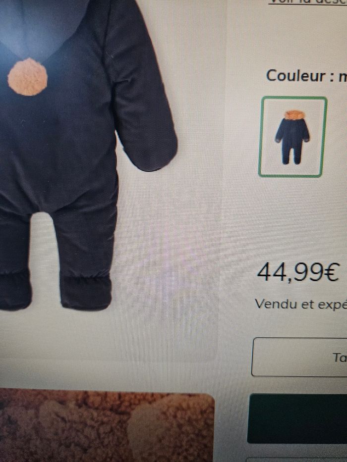 Combi pilote velours doublée sherpa - photo numéro 6