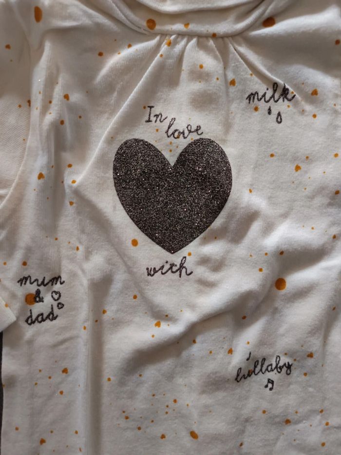 Sous pull coeur 3 mois - photo numéro 2