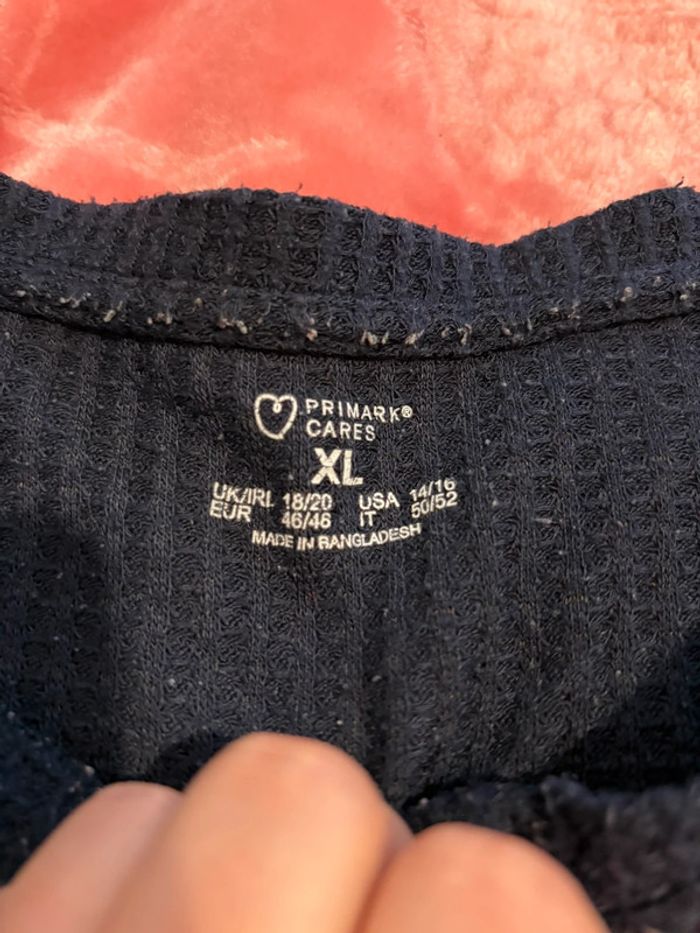 Haut de pyjama bleu - photo numéro 5