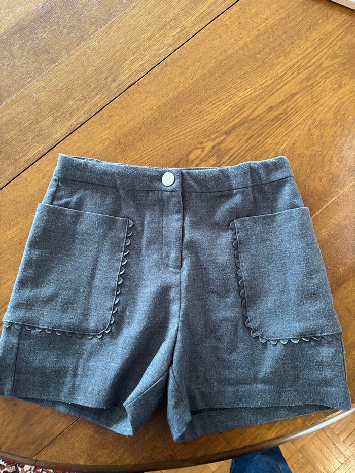 Short en flanelle grise Jacadi 10 ans - photo numéro 4