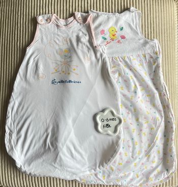 Lot de 2 gigoteuse fille 0-6 mois