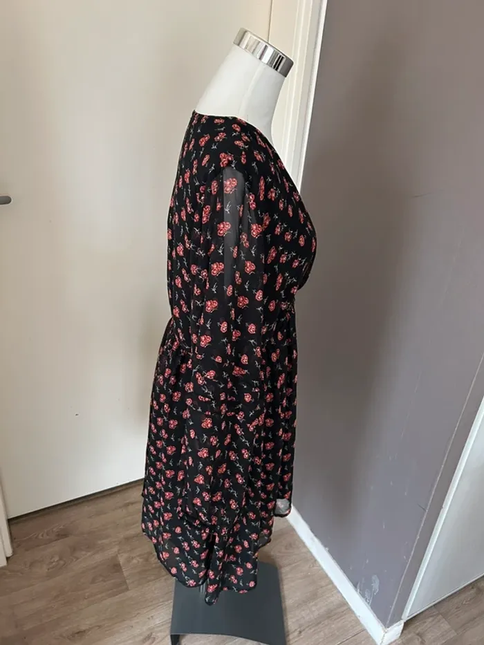 Ange robe voilée, imprimée, florale, femme, taille 3/40 Neuf avec étiquette - photo numéro 6