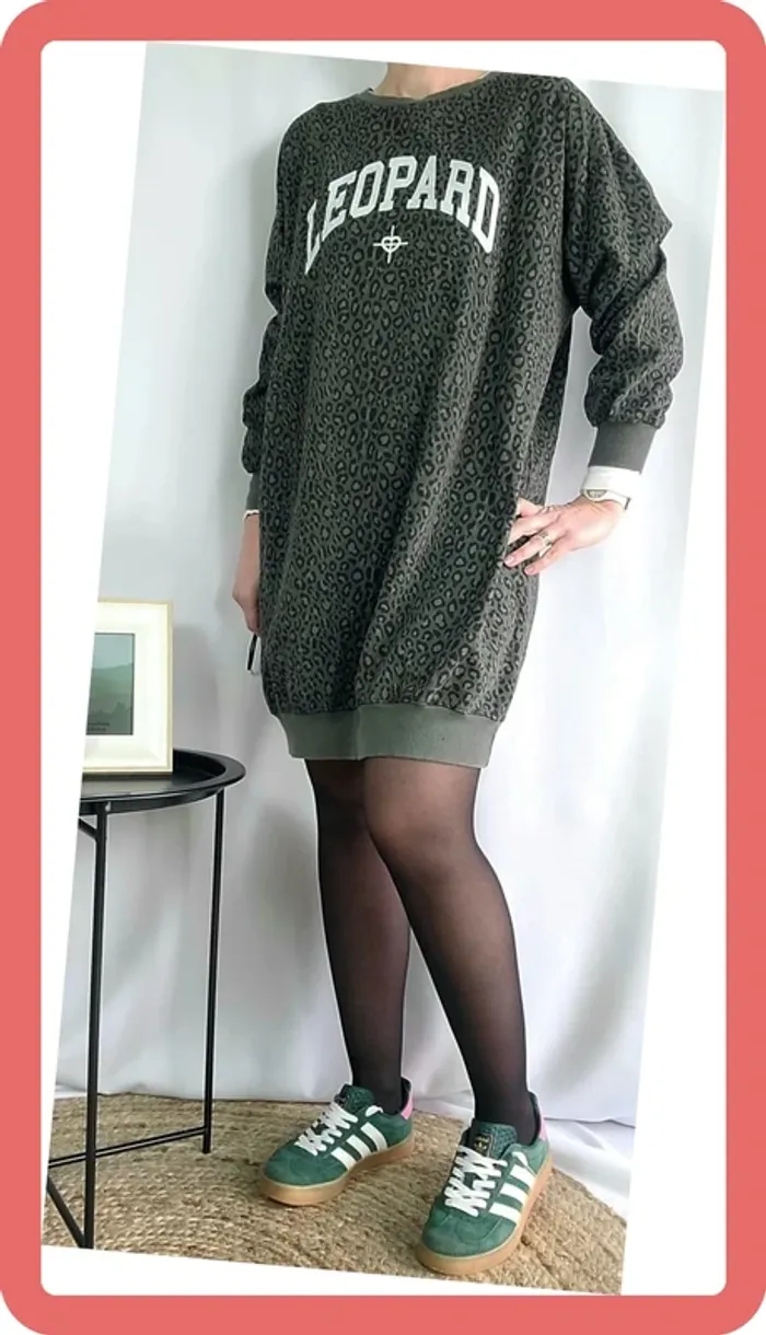 Robe-pull léopard, légère, Taille Unique, Neuve avec étiquette - photo numéro 7