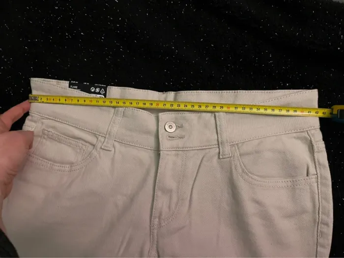 Pantalon en twill modèle flare low waist T46 =EU44 - photo numéro 5