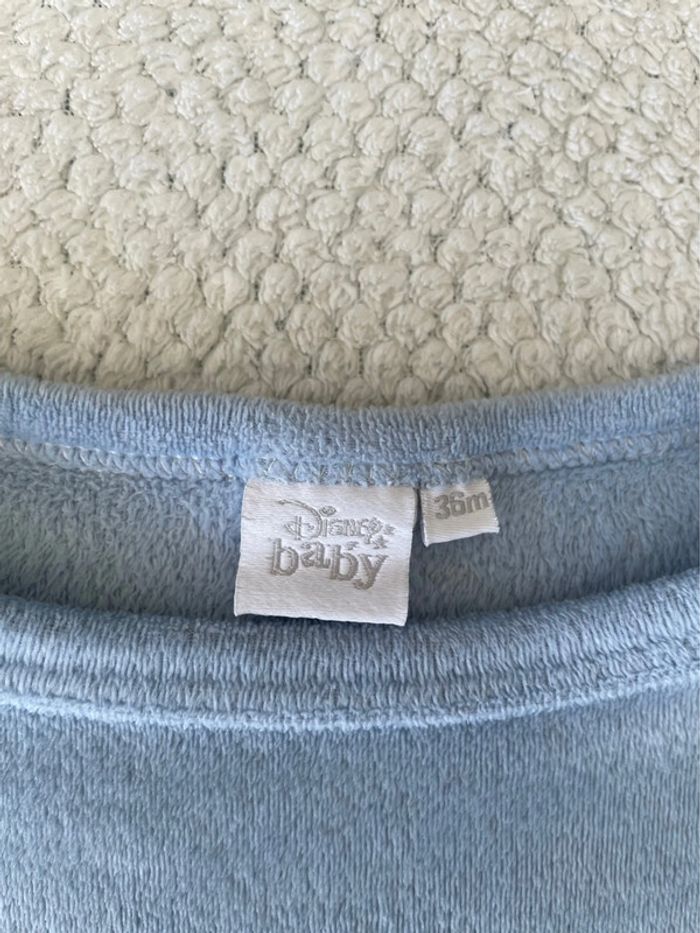 Pyjama garçon 2 pièces bleu clair et blanc Disney Mickey 36 mois - photo numéro 3