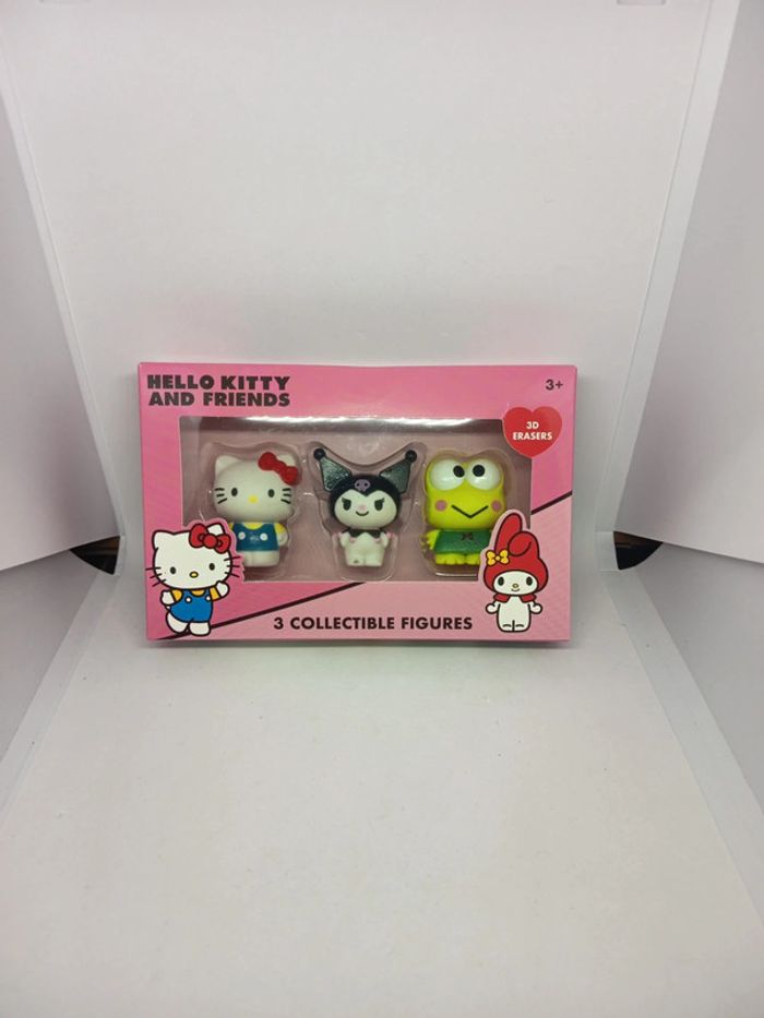 Lot de 3 - Figurine Hello Kitty - 3D Erasers