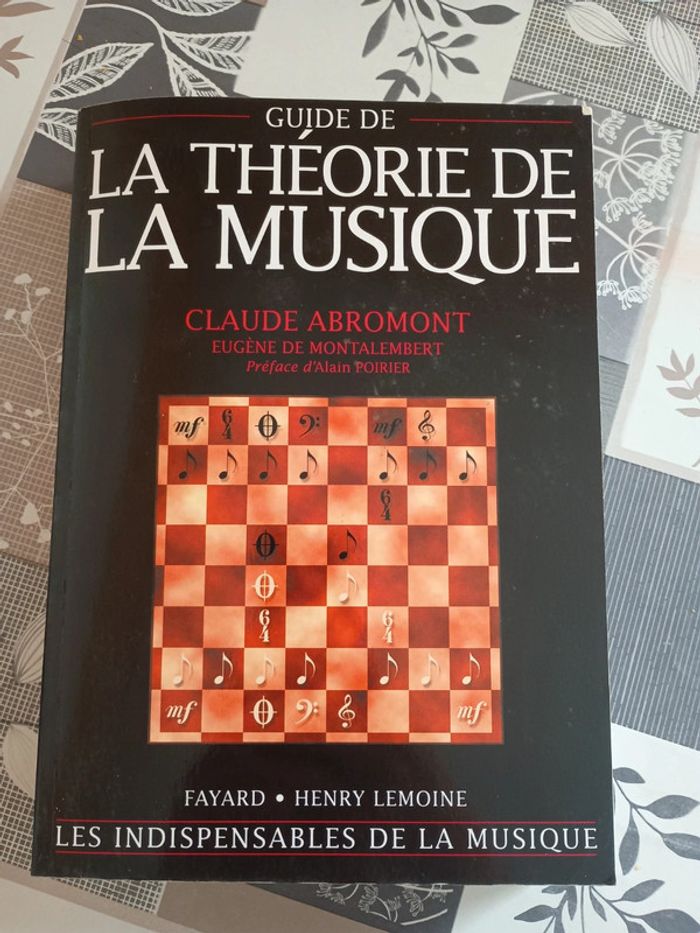 Livre la théorie de la musique
