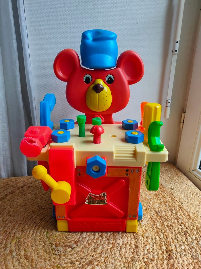 Petit établi ours Vintage