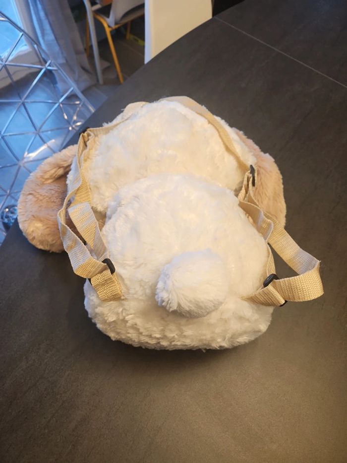 Gros sac à dos doudou lapin - photo numéro 6