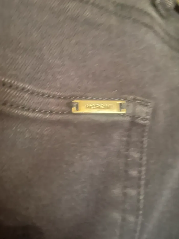 Pantalon jean bleu/violet - photo numéro 4