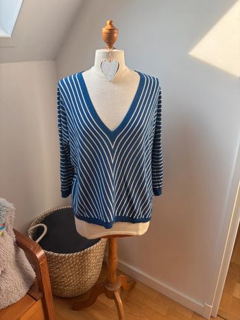 💙 sublime pull fin - La Fée Maraboutée - T38/40