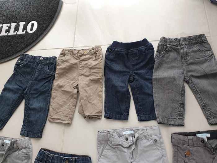4 pantalons - jeans 6 mois comme neuf marque orchestra - photo numéro 2