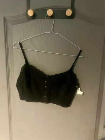 Top court Stradivarius noir - Taille M