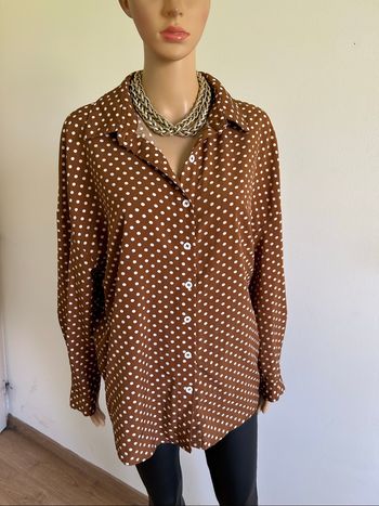 Chemise à pois à manches longues Shein taille L jamais portée