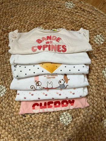 Lot de 6 sweat - Taille 12 mois